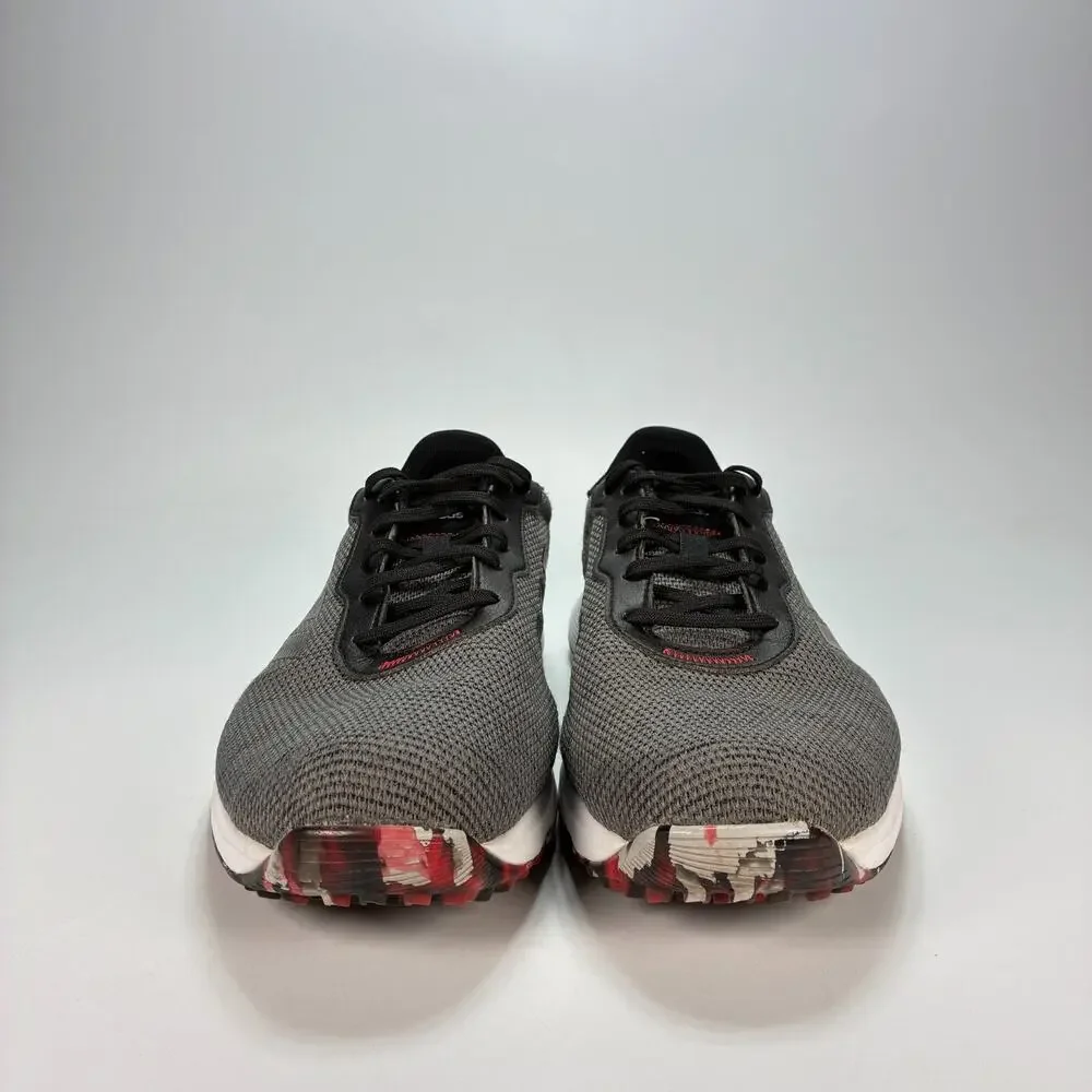 adidas S2G Grey Four Core Black Scarlet Spikeless Golf Shoes FW6318 Men's Sz 10